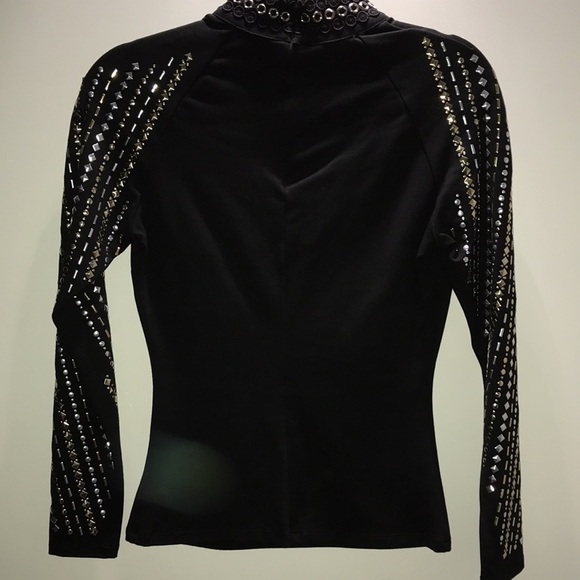 Bebe sophie cutout mock neck top - Picture 4 of 5